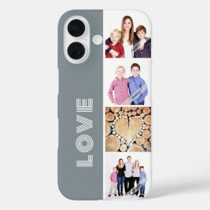 Personalisierte benutzerdefinierte Liebe-Familie 4 iPhone 16 Hülle
