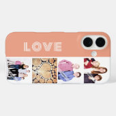 Personalisierte benutzerdefinierte Liebe-Familie 4 Case-Mate iPhone Hülle (Rückseite (Horizontal))