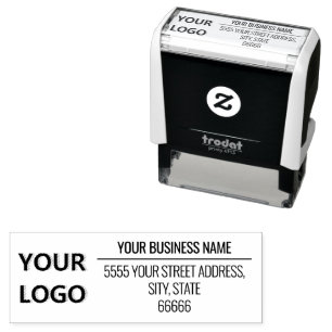 Personalisierte benutzerdefinierte Logo-Adresse Se Permastempel