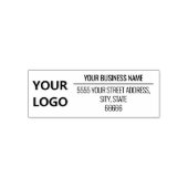 Personalisierte benutzerdefinierte Logo-Adresse Se Permastempel (Design)
