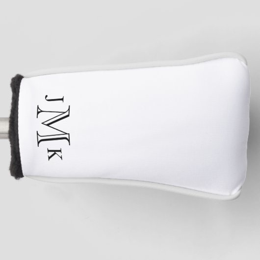 Personalisierte benutzerdefinierte Monogramm Golf Headcover (Vorderseite)