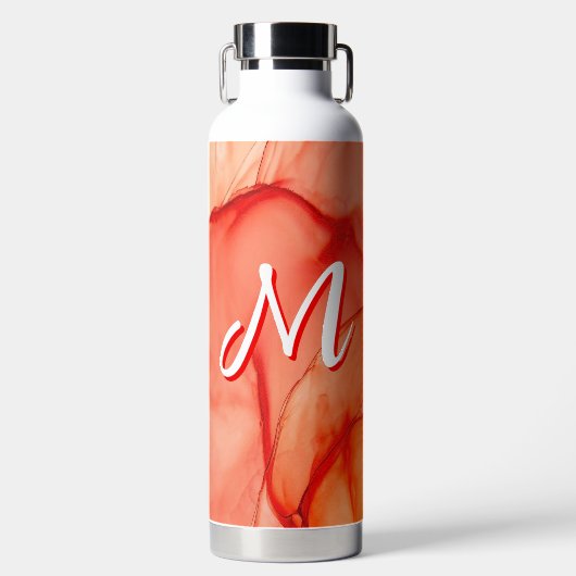Personalisierte benutzerdefinierte Monogramm-Isoli Trinkflasche (Vorderseite)