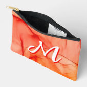 Personalisierte benutzerdefinierte Monogramm-Make- Zubehörtasche (Offen)