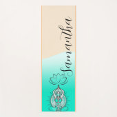 Personalisierte benutzerdefinierte Name Boho-Medit Yogamatte (Vorderseite)