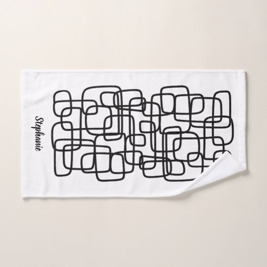 Personalisierte benutzerdefinierte Namen Abstract  Badhandtuch Set (Handtuch)