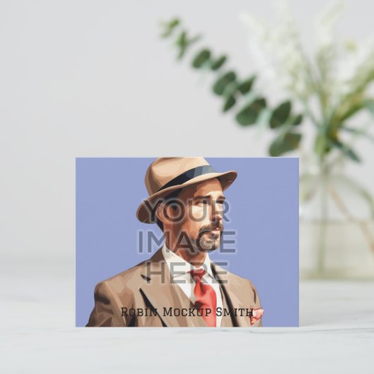 Personalisierte benutzerdefinierte Postkarte zum F (Stehend Vorderseite)