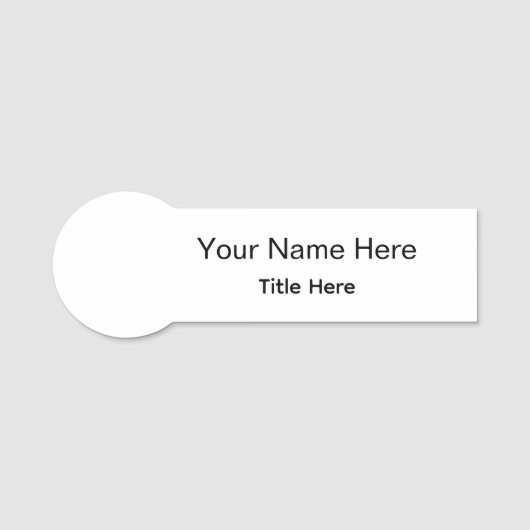 Personalisierte benutzerdefinierte professionelle namensschild (Vorderseite)