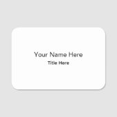 Personalisierte benutzerdefinierte professionelle namensschild (Vorderseite)