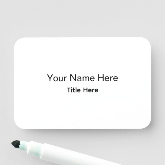 Personalisierte benutzerdefinierte professionelle namensschild (Beispiel)