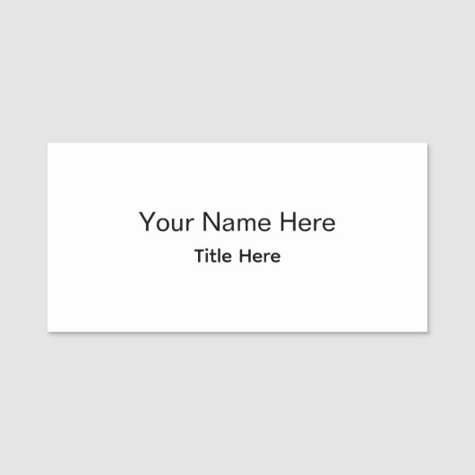 Personalisierte benutzerdefinierte professionelle namensschild (Vorderseite)