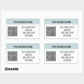 Personalisierte benutzerdefinierte QR-Code-Adressb Rechteckiger Aufkleber (Blatt)