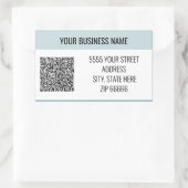 Personalisierte benutzerdefinierte QR-Code-Adressb Rechteckiger Aufkleber (Tasche)