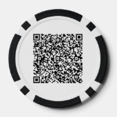 Personalisierte benutzerdefinierte QR-Code-Pokerch Pokerchips (Rückseite)