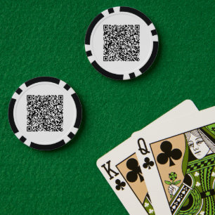 Personalisierte benutzerdefinierte QR-Code-Pokerch Pokerchips
