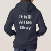 Personalisierte benutzerdefinierte Quotes Stilvoll Hoodie (Rückseite)