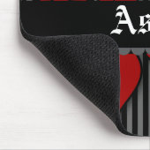 Personalisierte & benutzerdefinierte rote gothisch mousepad (Ecke)