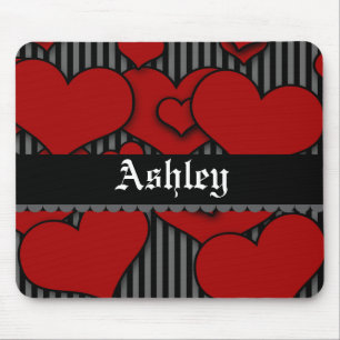 Personalisierte & benutzerdefinierte rote gothisch mousepad