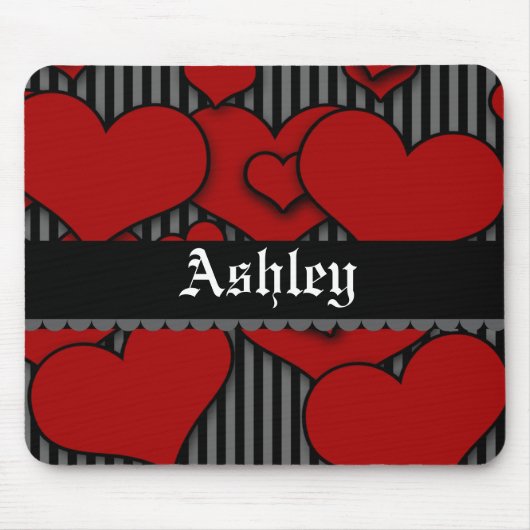 Personalisierte & benutzerdefinierte rote gothisch mousepad (Vorne)