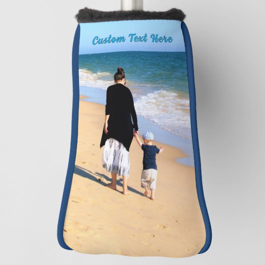 Personalisierte benutzerdefinierte Text- und Foto- Golf Headcover (Rotieren 90)