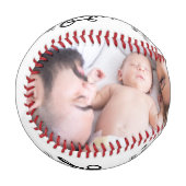 Personalisierte benutzerdefinierte Vater Vathers D Baseball (Vorderseite Links)