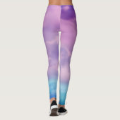 Personalisierte, benutzerdefinierte Wasserfarbe mi Leggings (Rückseite)