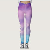 Personalisierte, benutzerdefinierte Wasserfarbe mi Leggings (Vorderseite)