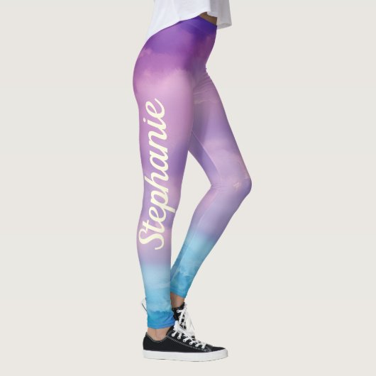 Personalisierte, benutzerdefinierte Wasserfarbe mi Leggings (Rechts)