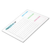 Personalisierte benutzerdefinierte Wasserfarbe Notizblock (angewinkelt)