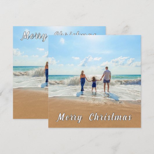 Personalisierte Benutzerdefinierte Weihnachtskarte (Vorne/Hinten)