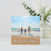 Personalisierte Benutzerdefinierte Weihnachtskarte (Stehend Vorderseite)