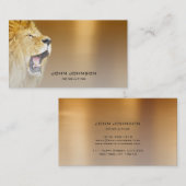 Personalisierte Beratung von Lion Gold Metallic St Visitenkarte (Vorne/Hinten)