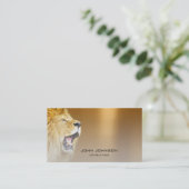 Personalisierte Beratung von Lion Gold Metallic St Visitenkarte (Stehend Vorderseite)