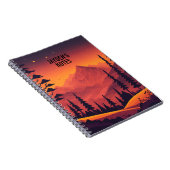 Personalisierte Berglandschaft Sonnenuntergang Notizblock (Rechte Seite)