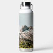 Personalisierte Berglandschaft und Abenteuer Trinkflasche (Rückseite)