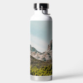 Personalisierte Berglandschaft und Abenteuer Trinkflasche (links)