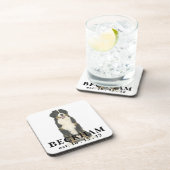 Personalisierte Bernedoodle-Getränkekasten Getränkeuntersetzer (Rechte Seite)