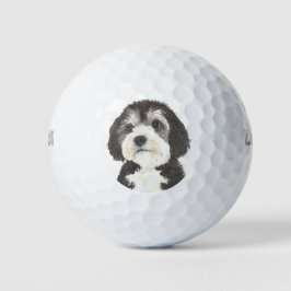 Personalisierte Bernedoodle-Getränkekasten Golfball