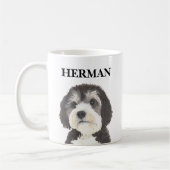 Personalisierte Bernedoodle-Getränkekasten Kaffeetasse (Links)