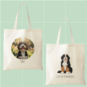 Personalisierte Bernedoodle-Hundemutter mit indivi Tragetasche
