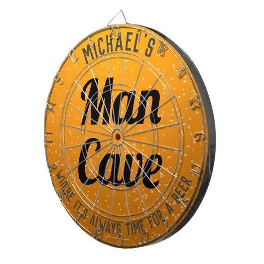 Personalisierte Bernsteinhöhle Dartscheibe (Vorderseite rechts)