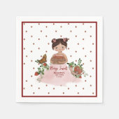 Personalisierte Berry Sweet Baby Shower Serviette (Vorderseite)