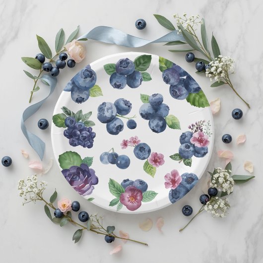 Personalisierte Berry Sweet Papierplatten Pappteller