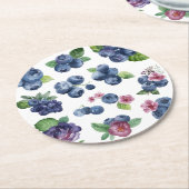 Personalisierte Berry Sweet Runder Pappuntersetzer (Angewinkelt)