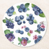 Personalisierte Berry Sweet Runder Pappuntersetzer (Vorderseite)