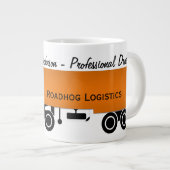 Personalisierte Berufliche 18-Rad-Tasse Jumbo-Tasse (Vorderseite Rechts)