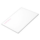 Personalisierte Berufliche Girly Classical Notizblock (angewinkelt)