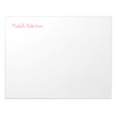 Personalisierte Berufliche Girly Classical Notizblock (Vorderseite)