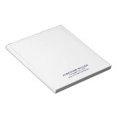 Personalisierte Berufliche Markenlegalitätsprüfung Notizblock (angewinkelt)