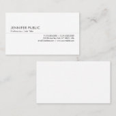 Personalisierte Berufliche, moderne, einfache Vorl Visitenkarte (Vorne/Hinten)