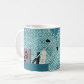 Personalisierte Berufliche tierärztliche Untersuch Kaffeetasse (Vorderseite Links)
